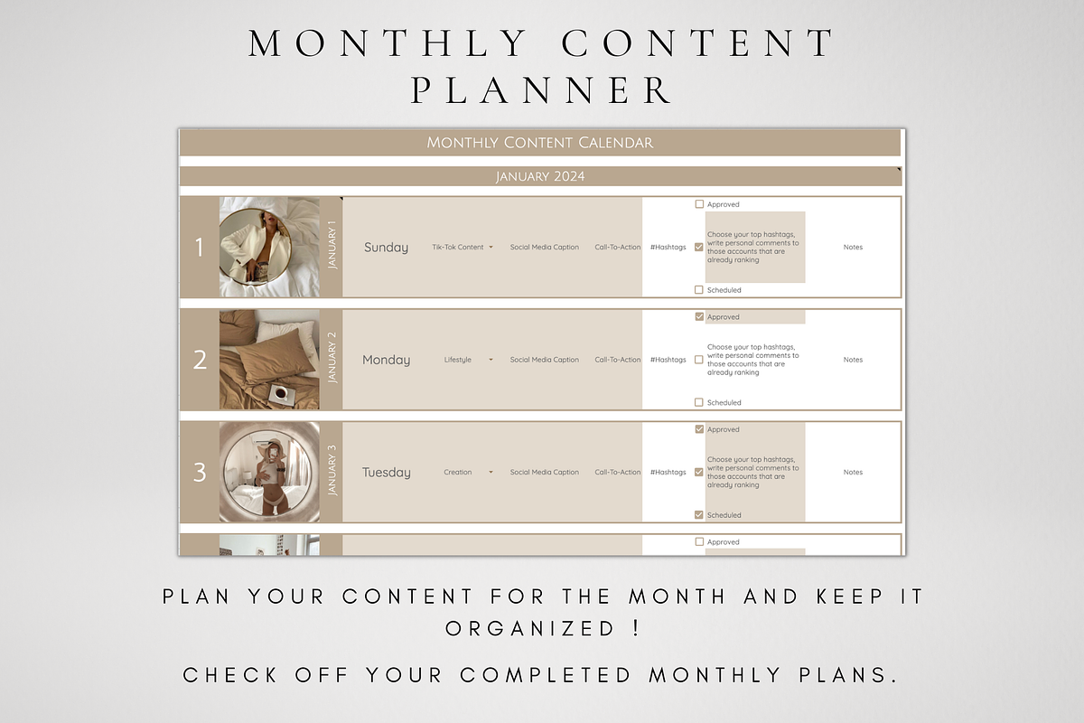 Social Media Content Planner, a Templates & Theme by BRANDcontent (Photo 3 of 9)