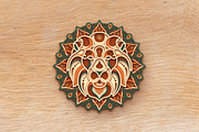 Lion 3D Mandala - SVG Laser cut file, an Object Graphic by Arshad Ali (Thumbnail 6 of 8)