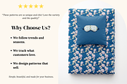 Chinoiserie Blue Floral Patterns, a Pattern Graphic by Ninterints (Thumbnail 3 of 18)