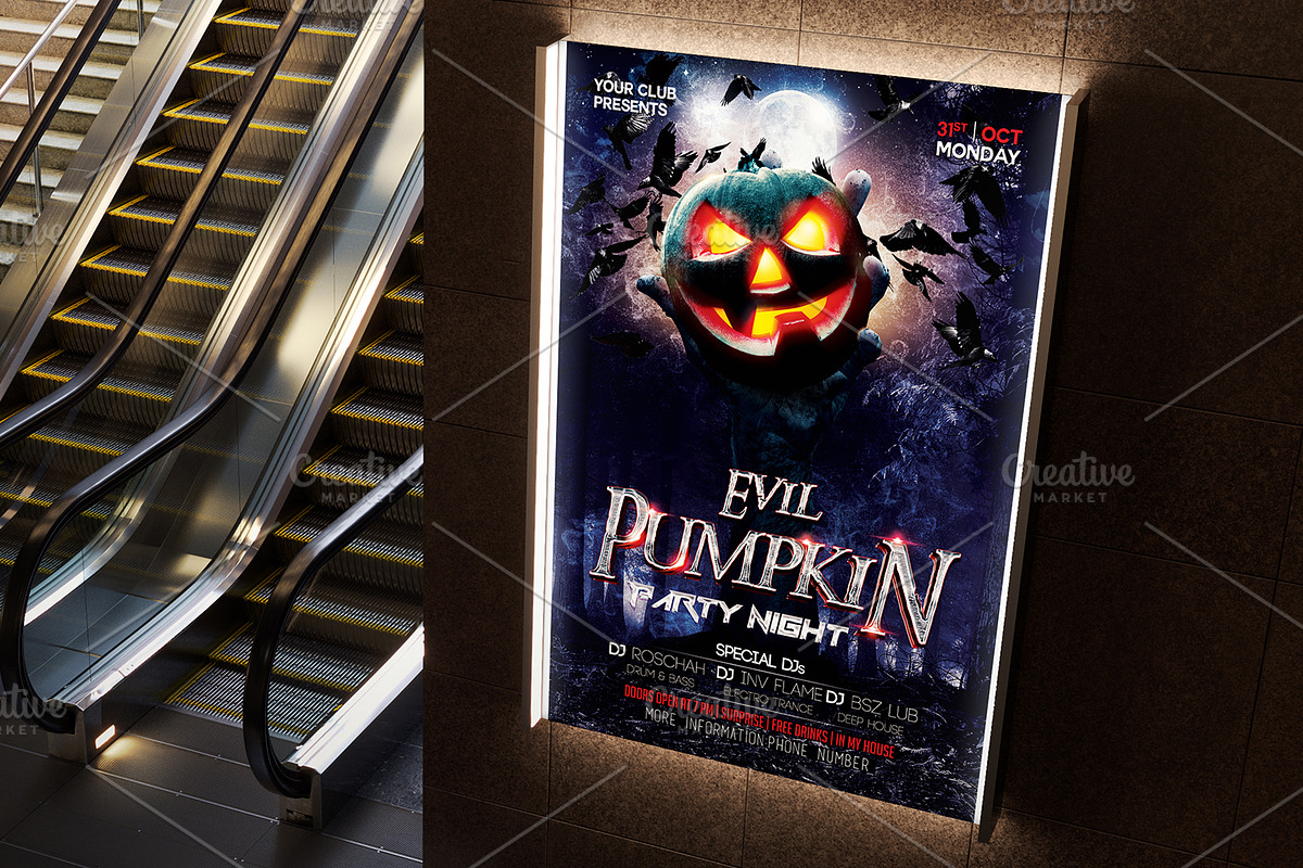 Halloween Flyer Bundle 10 in 1, a Flyer Template by Basez Flyers (Photo 16 of 19)