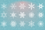 54 Vector Winter Snowflakes, an Illustration by BackYard Graphics Co. (Thumbnail 3 of 5)