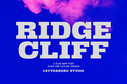 Ridge Cliff - Slab Serif Font, a Slab Serif Font by Letterhend Studio (Thumbnail 1 of 10)
