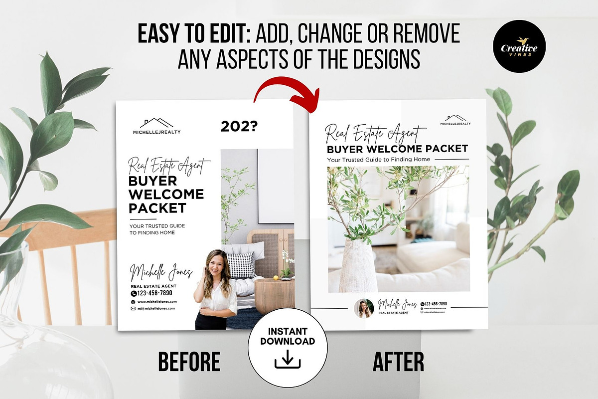 Realtor Onboarding Kit Canva Bundle, a Marketing Template by CreativeVinesStore (Photo 14 of 16)