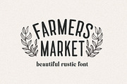 Farmers Market - Rustic Font, a Sans Serif Font by BarcelonaShop (Thumbnail 1 of 12)