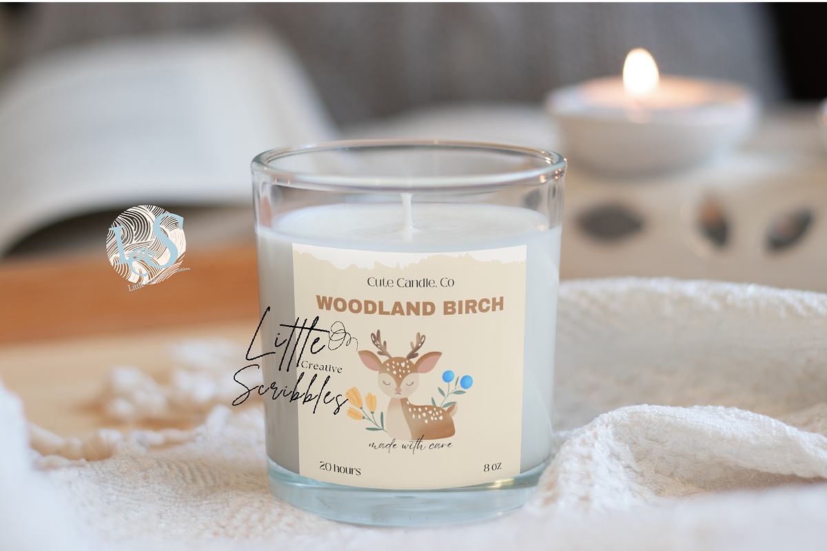 Cute Woodland Deer Candle Labels, a Stationery Template by Little Creative Scribbles (Photo 3 of 6)