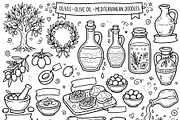 Hand drawn doodles olive branches, a Food Illustration by Voodz_shop (Thumbnail 3 of 3)