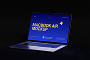 Macbook Air Mockup, an Advertising Mockup by HanaSaka_Studio (Thumbnail 3 of 5)