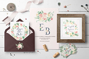 Blush Florals & Greenery Leaves, a Decorative Illustration by Momo Studio (Thumbnail 4 of 15)