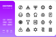 Esoteric - Line Icons, an Outline Icon by RudenkoArts (Thumbnail 1 of 4)