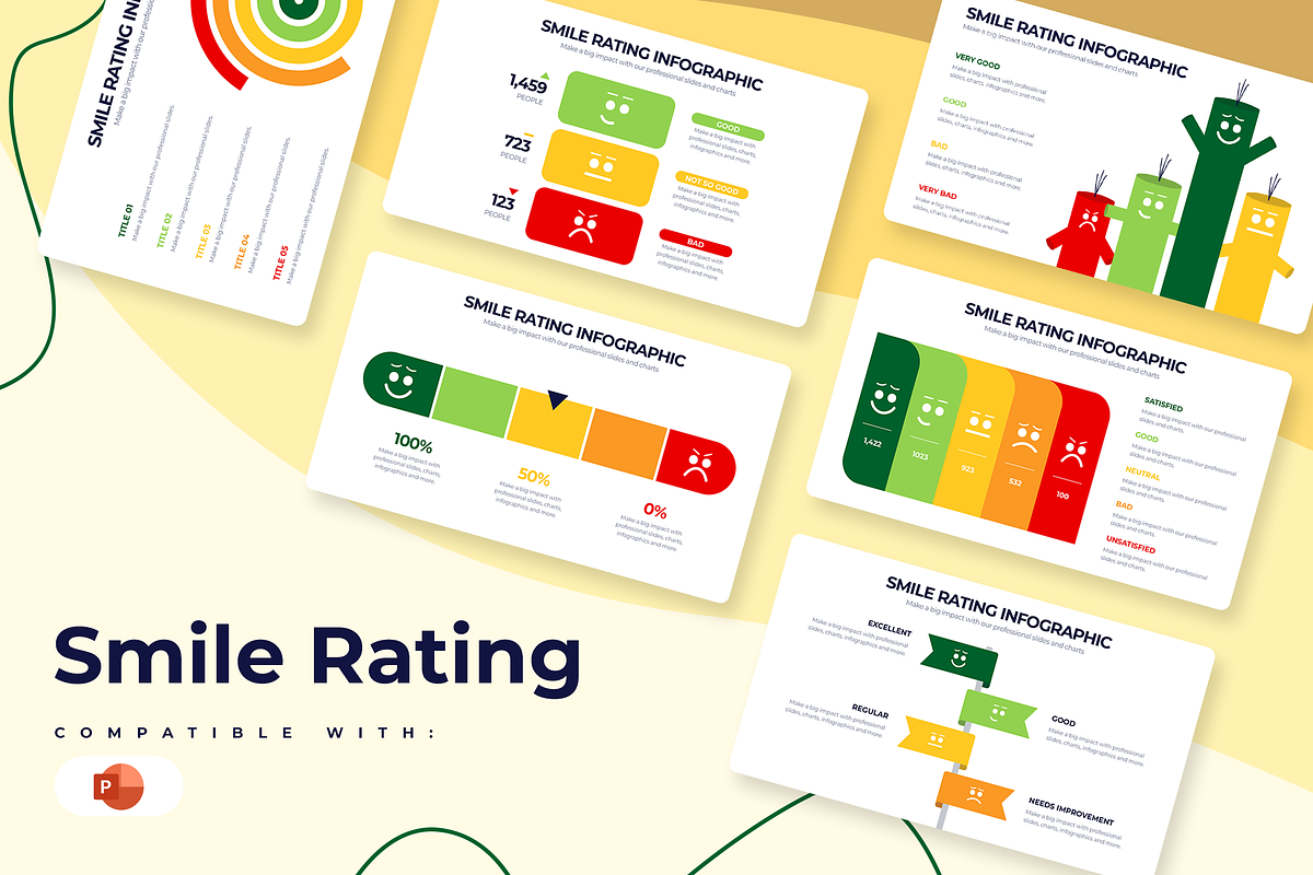 Smile Rating Powerpoint Templates, a Presentation Template by Slidesmash (Photo 1 of 4)