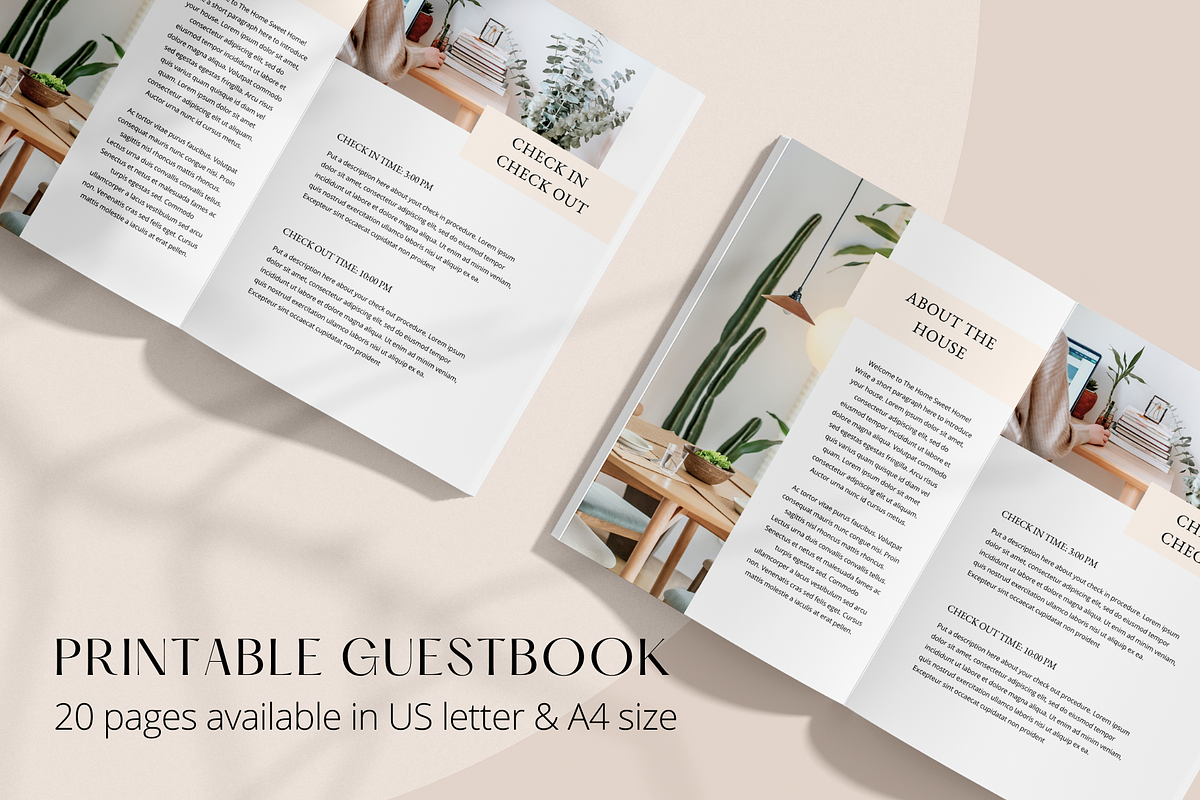 Airbnb Welcome Book Template, a Magazine Template by ShopRShop (Photo 2 of 11)