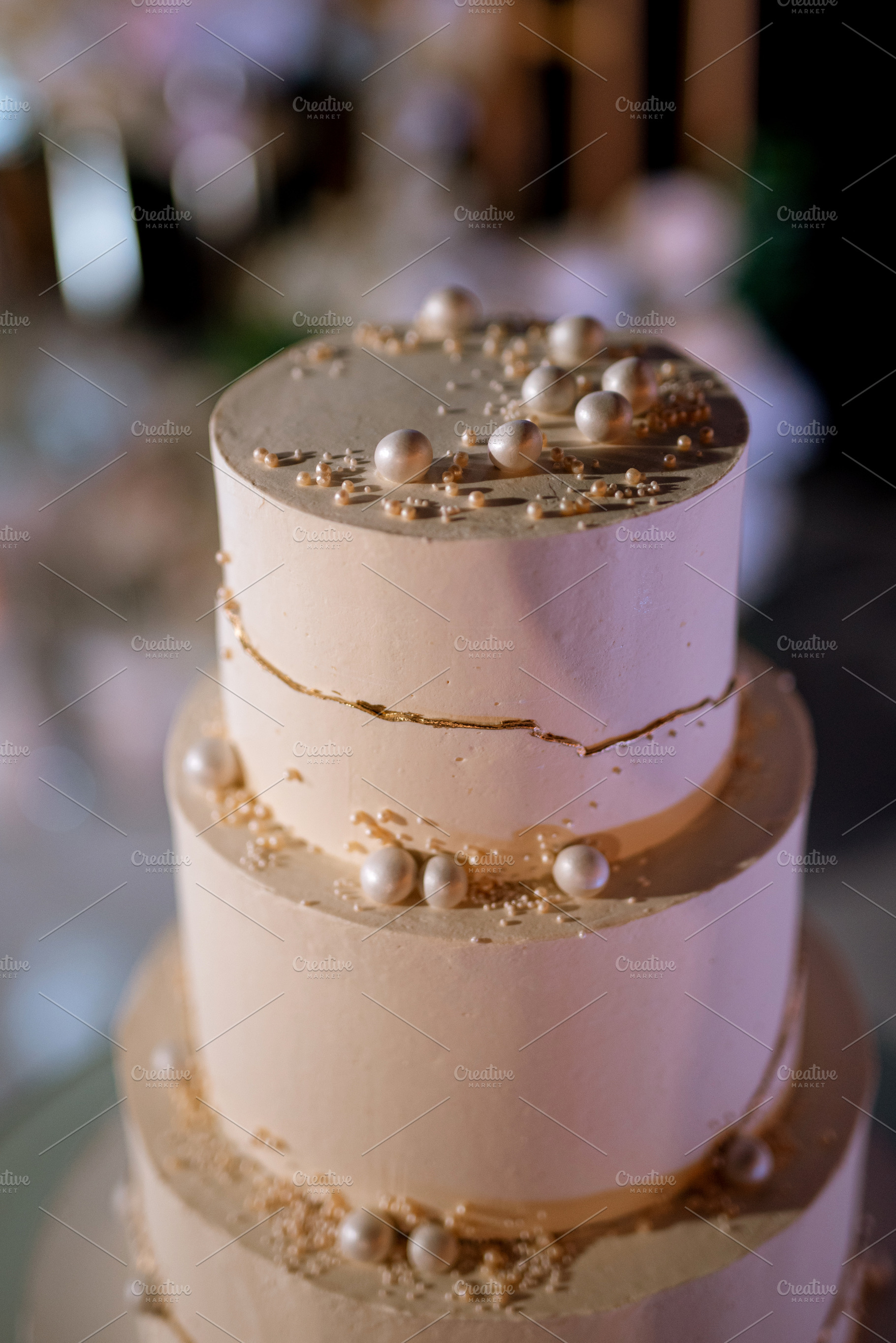 wedding cake at the wedding of the newlyweds, a Food & Drink Photo by Weddings, People, Travel