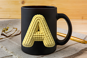 Cozy yarn font crochet knitted, an Object Graphic by SindyPrintDesign (Thumbnail 3 of 4)