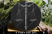 Justice Scale Sword Balance, a Background Graphic by LaseredNinja (Thumbnail 5 of 7)