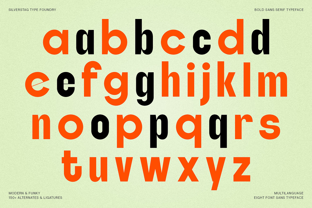ROCKFALL - Bold Ligature Typeface, a Sans Serif Font by SilverStag Type Foundry (Photo 20 of 30)