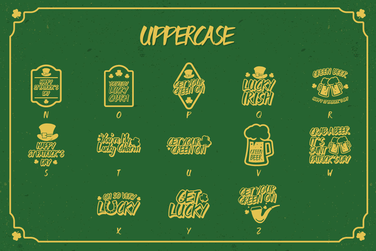 Lucky Irish Dingbats preview 3