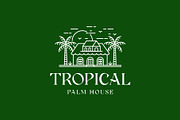 Tropical Palm House Island Logo, a Branding & Logo Template by Buqancreative (Thumbnail 2 of 2)