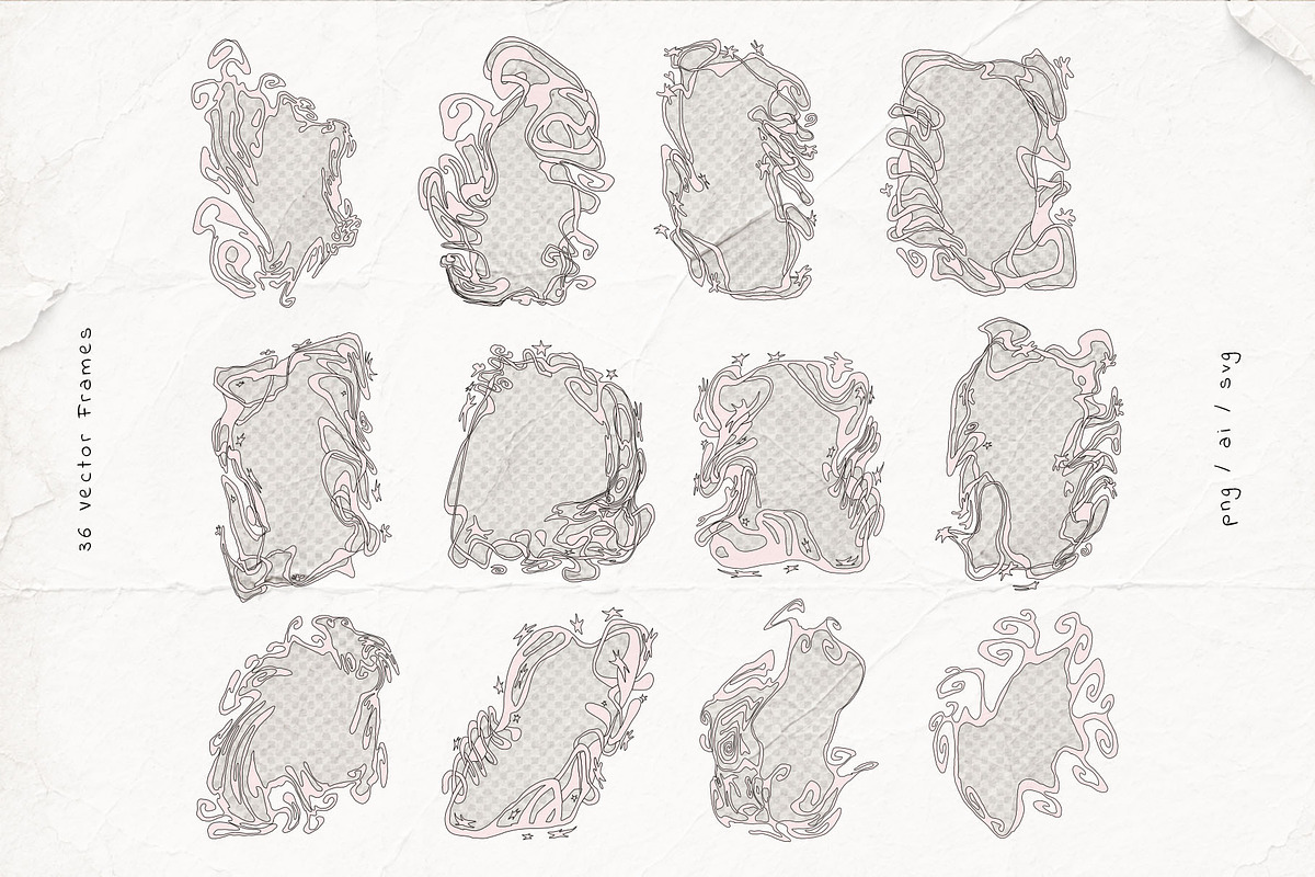 Whimsical Decorative Frames, an Object Graphic by Inartflow (Photo 5 of 12)