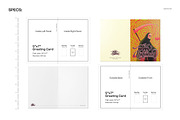 Halloween Skeleton 5x7 Card Template, a Card Template by creatsy5 (Thumbnail 2 of 5)