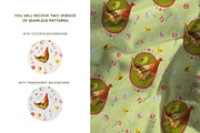 Chicken Easter seamless patterns, a Pattern Graphic by Vero Arts (Thumbnail 8 of 12)