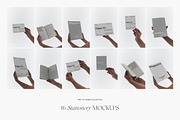 Stationery in Hands Mockups, a Books & Magazine Mockup by Feel This (Thumbnail 9 of 9)