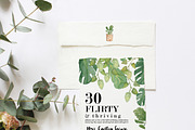 Tropical Leaves & Trees Clipart, a Decorative Illustration by Emerald & Ivy Studios (Thumbnail 4 of 4)