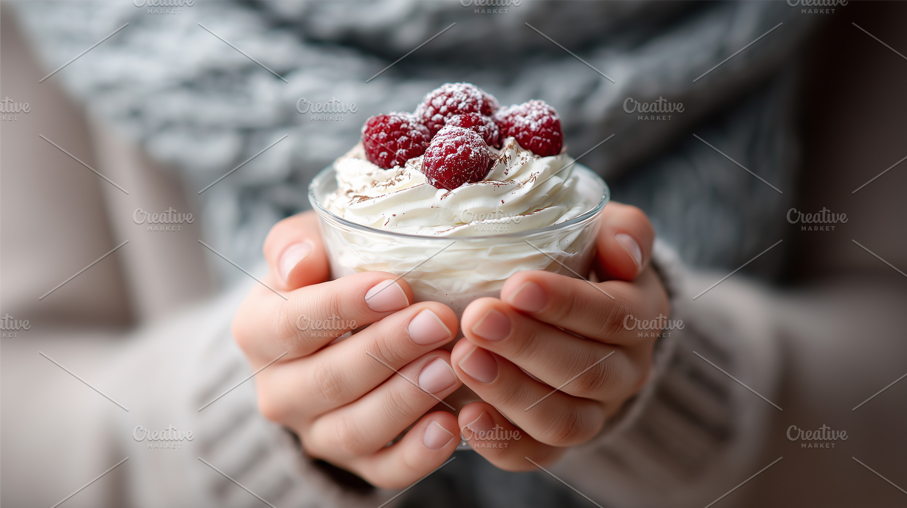 Delicious dessert in glass cup, a Food & Drink Photo by MistyDay