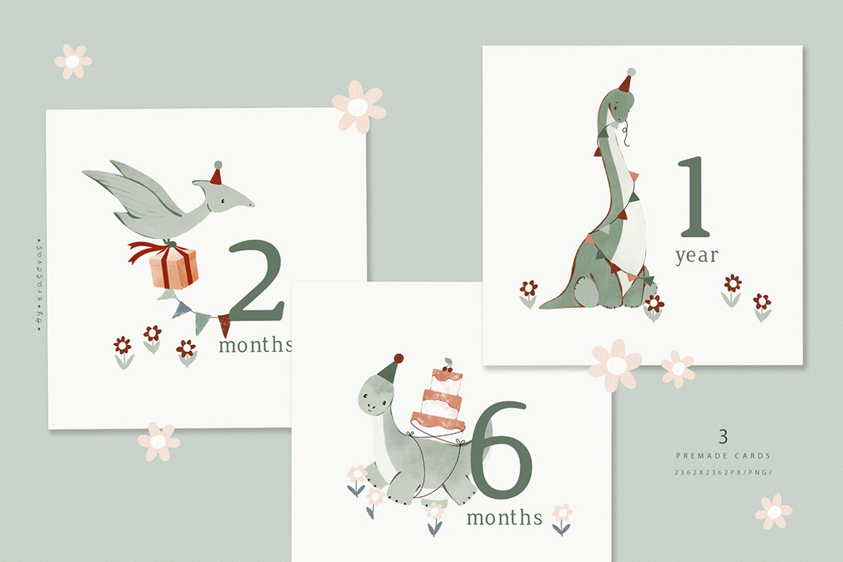 HAPPY DINO graphic set, an Object Graphic by erasovas (Photo 6 of 13)