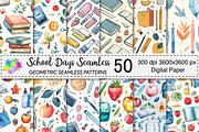 School Days Seamless Patterns, a Pattern Graphic by Canvas Craft (Thumbnail 1 of 6)