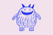 Cute Horned Monsters Illustrations, a Seasonal Illustration by Danil Polshin (Thumbnail 5 of 5)