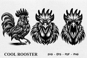 Cool Rooster, an Animal Illustration by DevantCreate