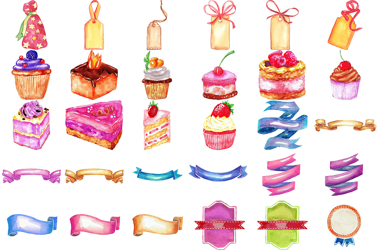 175 Super Bundle: Vintage Birthday, an Education Illustration by LilyBoo Clipart (Photo 3 of 7)