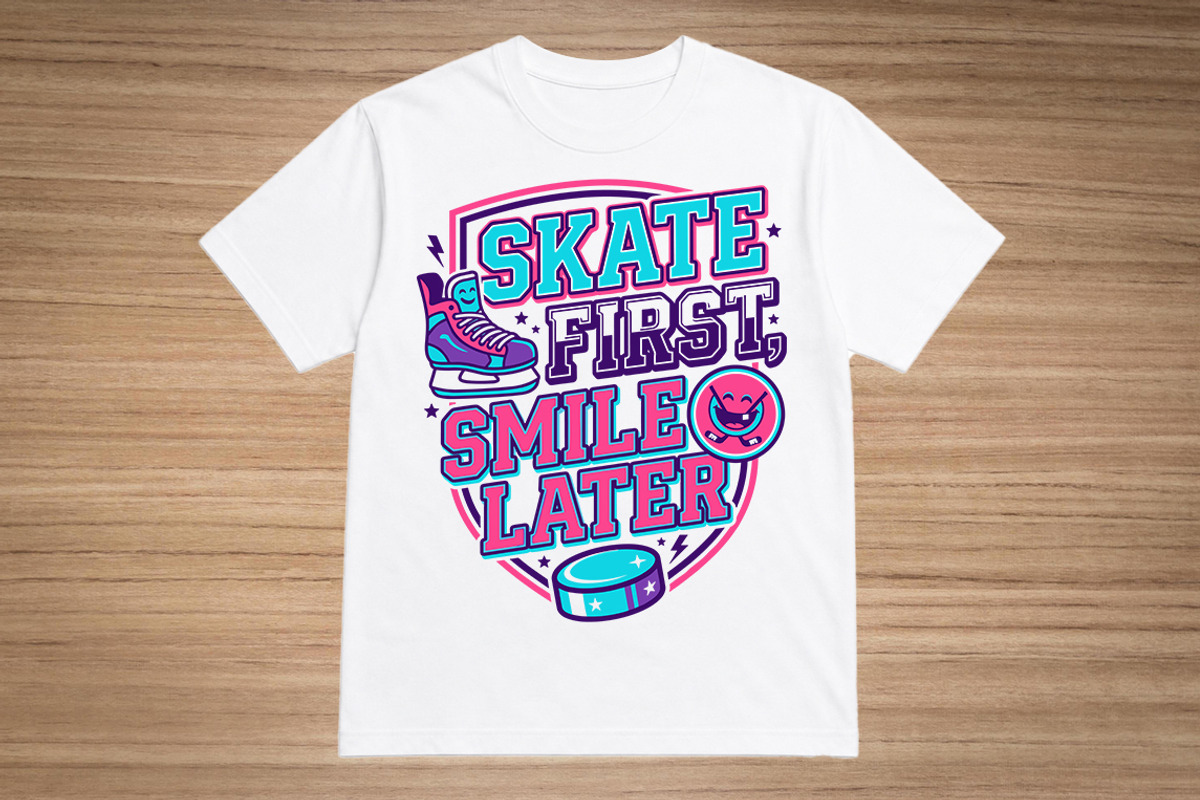 Hockey T-Shirt Design Graphic, an Object Graphic by balal (Photo 1 of 3)