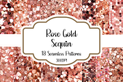 Rose Gold Sequin Seamless Patterns, a Pattern Graphic by PrintablesByFranklyn (Thumbnail 1 of 5)