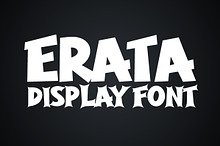 Erata - Bold display type font