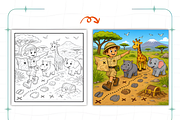 Cozy Zoo Life Bold Easy Coloring, an Animal Illustration by Coco Bloom (Thumbnail 8 of 8)
