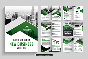 Company Bi fold Brochure Template, a Print Template by Tanuart