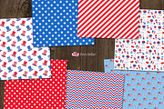 4th of July digital paper, a Pattern Graphic by PolpoDesign (Thumbnail 3 of 3)
