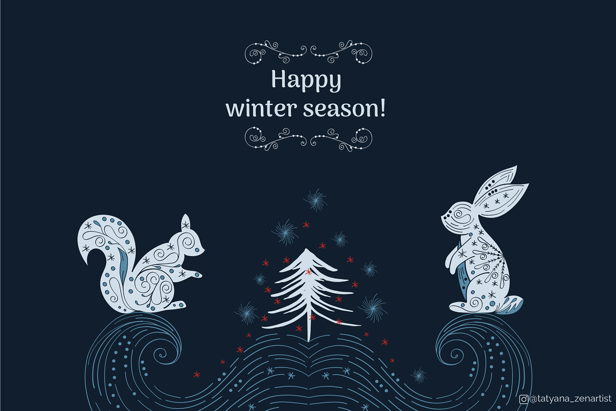 Winter graphic Bundle 70% OFF 4 in 1, a Seasonal Illustration by Tatyana_Zenartist (Photo 13 of 13)