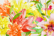 Watercolor Lilies & Orchids, an Illustration by TheSeventhDesire (Thumbnail 5 of 7)
