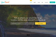 Your Travel  One Page Theme, a Landing Page Template by IceTemplates (Thumbnail 1 of 3)