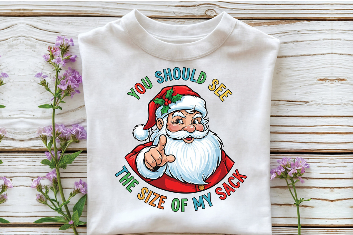 Funny Santa Christmas Sublimation, an Illustration by Craft Nest (Photo 4 of 7)