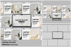 Laptop Screen Website Mockup, a Wearable Device Mockup by Unerispace