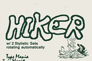 Hiker TM – Quirky Script, a Handwritten Font by Type Mania (Thumbnail 1 of 11)