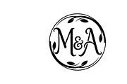 couple initial circle monogram, an Illustration by Amazin_art (Thumbnail 26 of 31)