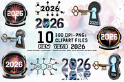 Futuristic New Year 2026 Clipart Bun, an Illustration by Ahmad Designs (Thumbnail 2 of 3)