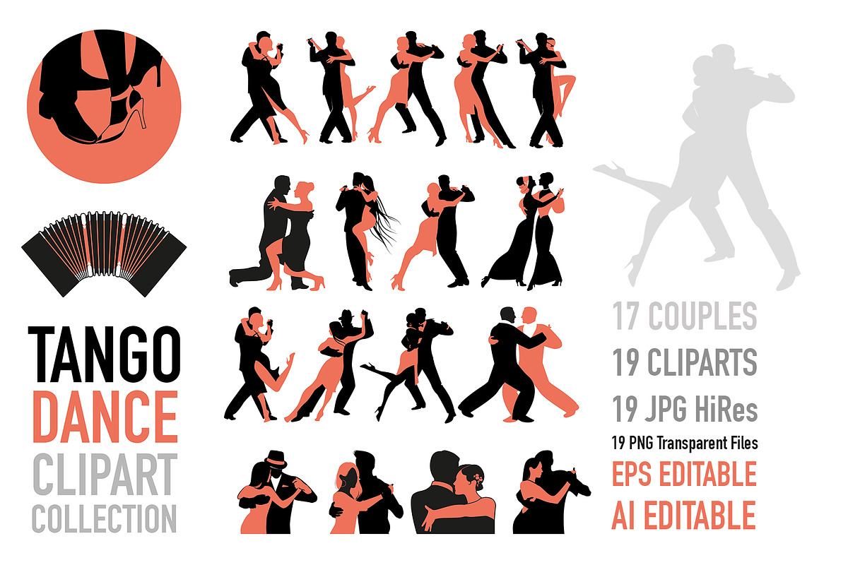 Great Clipart Dancing Collection, an Illustration by La Inspiratriz (Photo 6 of 7)