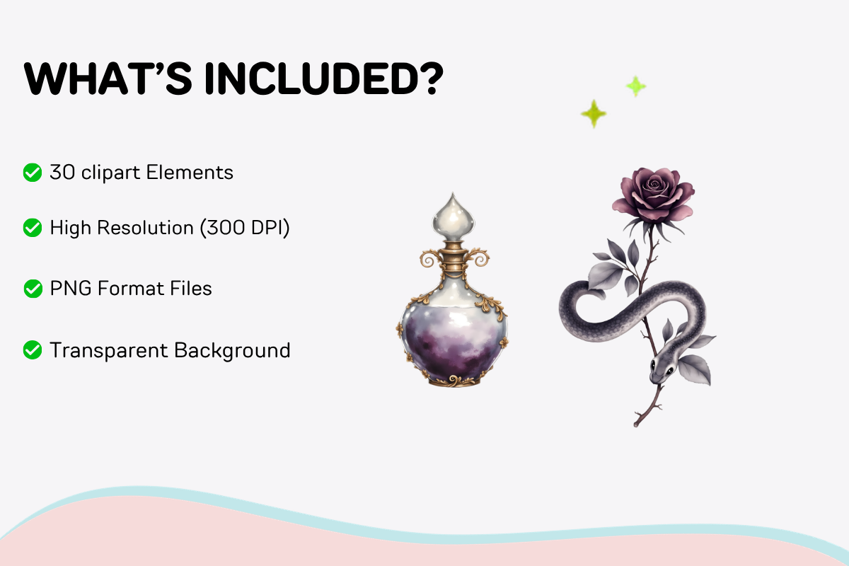 Apothecary Garden Clipart Set, a Decorative Illustration by Anca Digital Vibe (Photo 6 of 8)