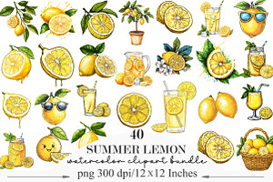 Hand Drawn Summer Lemon Clipart PNG, an Illustration by Designking