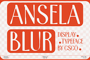 Ansela Blur, a Sans Serif Font by Craft Supply Co. (Thumbnail 1 of 8)